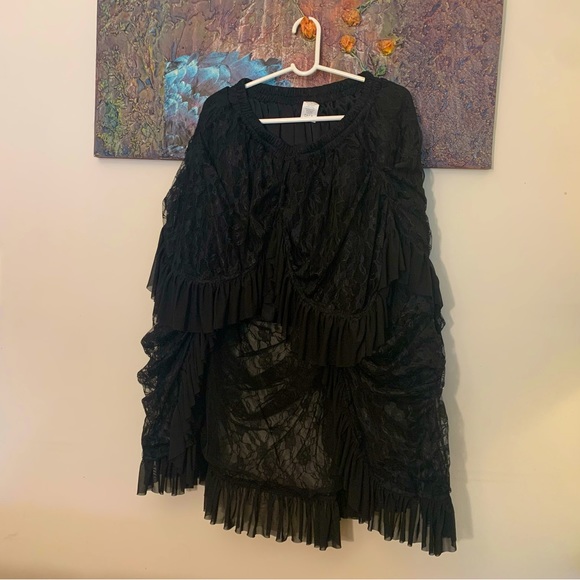 Spirit Dresses & Skirts - Spirit Halloween Black Lace Steampunkish Skirt